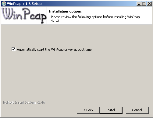 KinetiC-NC CAM Installation - WinPCAP