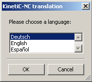 Sprache auswählen / ändern